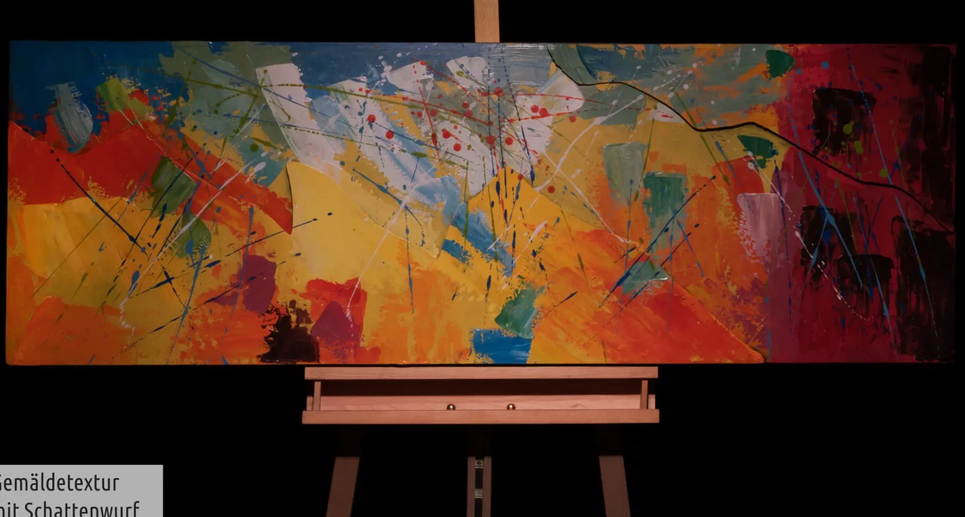 Metallbild 3D 'Rise to the Sky' 144x44x4cm
