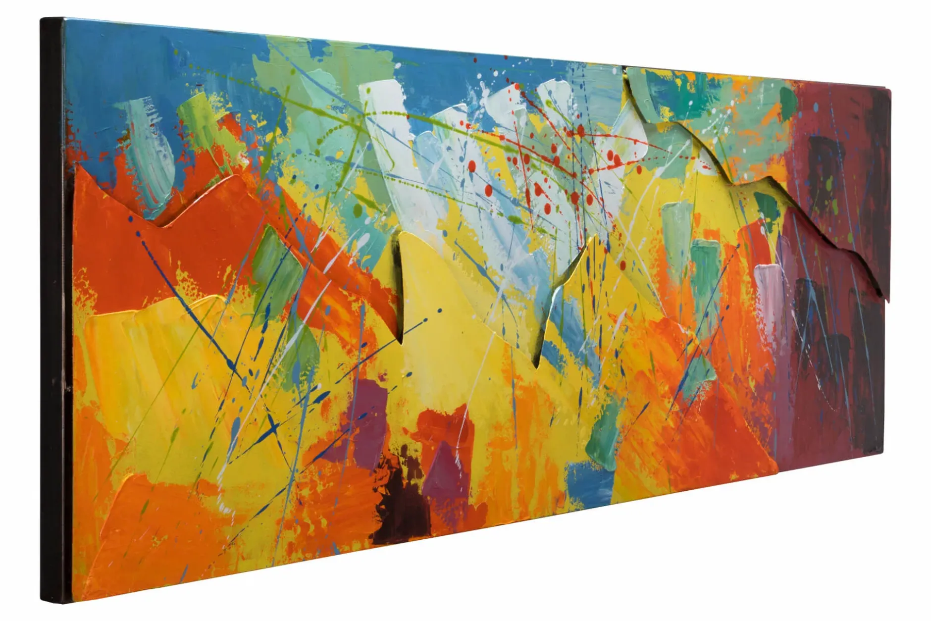 Metallbild 3D 'Rise to the Sky' 144x44x4cm