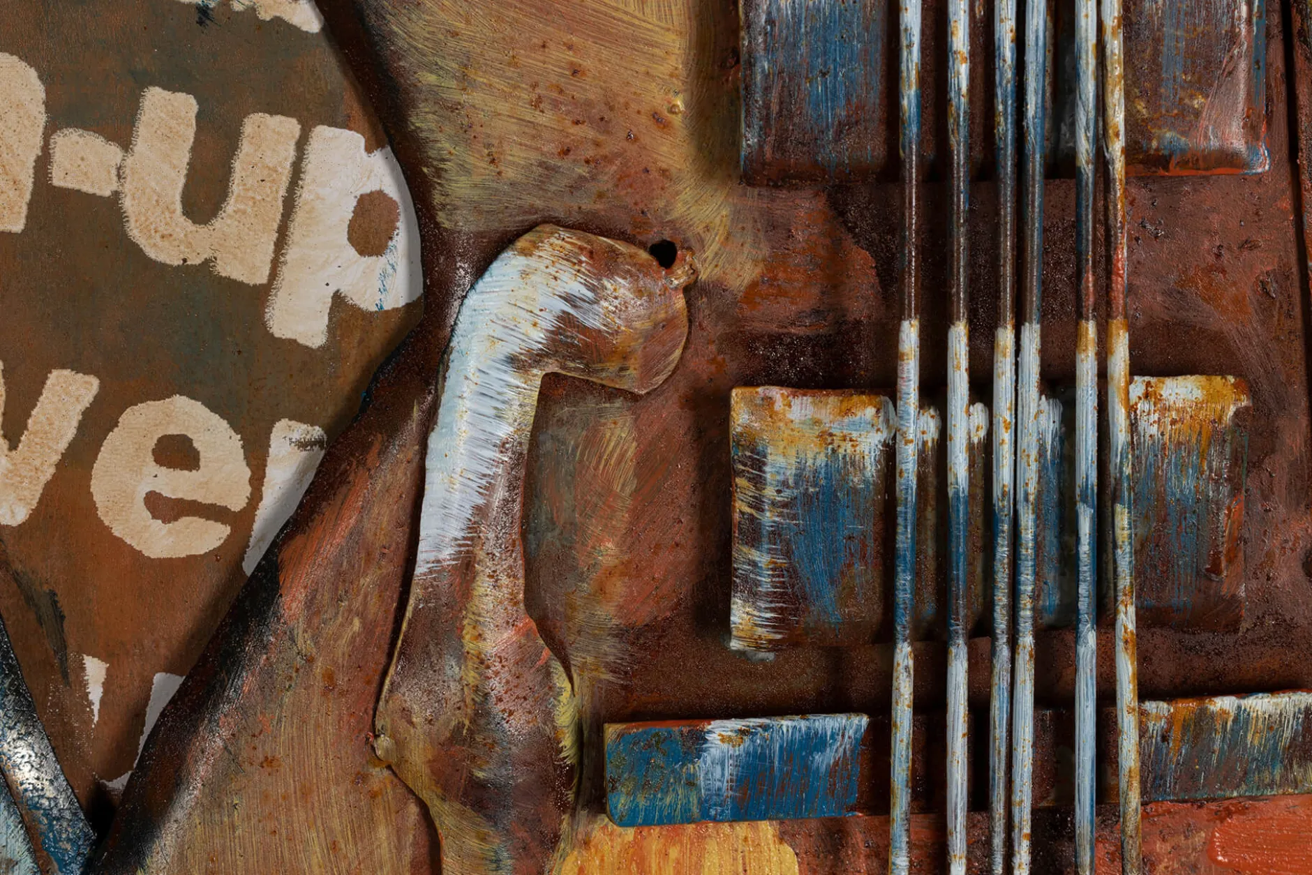 Metallbild 3D 'Rock the Beat' 100x50x4cm