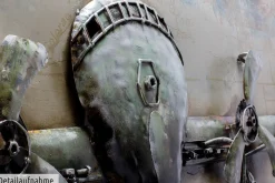 Metallbild 3D 'Rotating Propeller' 144x44x7cm