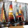 Metallbild 3D 'Sailing to Nowhere' 100x70x5cm