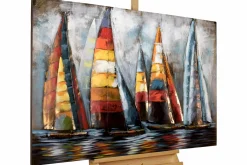 Metallbild 3D 'Sailing to Nowhere' 100x70x5cm