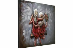 Metallbild 3D 'Same but Different' 80x60x5cm