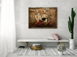 Metallbild 3D 'Schnell weg' 100x70x5cm