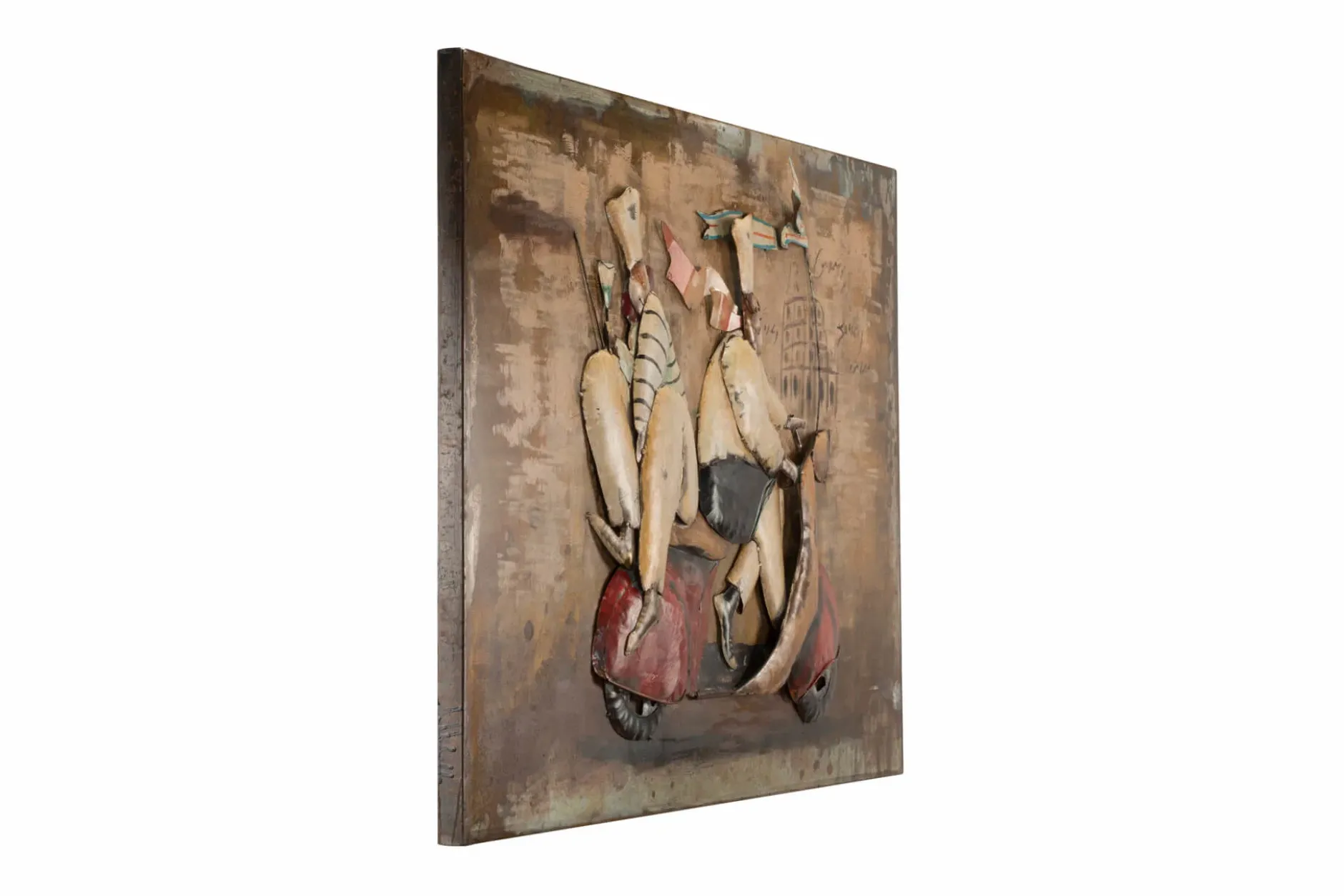 Metallbild 3D 'Schnell weg' 100x70x5cm
