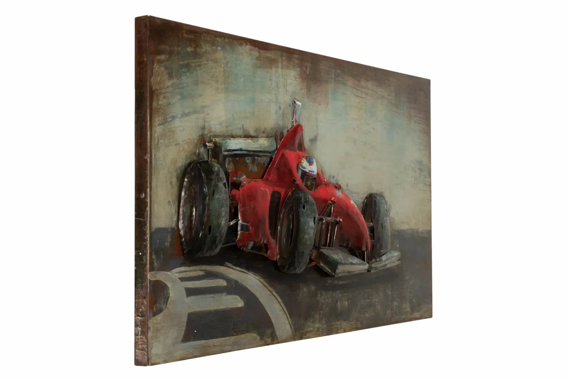 Metallbild 3D 'Schnell wie Blitze' 120x60x5,5cm