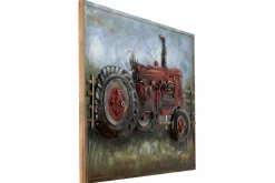 Metallbild 3D 'Schönes Landleben' 90x60x5cm