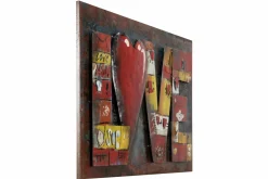 Metallbild 3D 'Schönstes Gefühl' 90x60x4cm