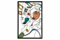 Metallbild 3D 'Secret of Colors' 60x90x2,5cm