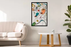 Metallbild 3D 'Secret of Colors' 60x90x2,5cm