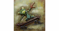 Metallbild 3D 'Skaterboy' 80x80x5cm