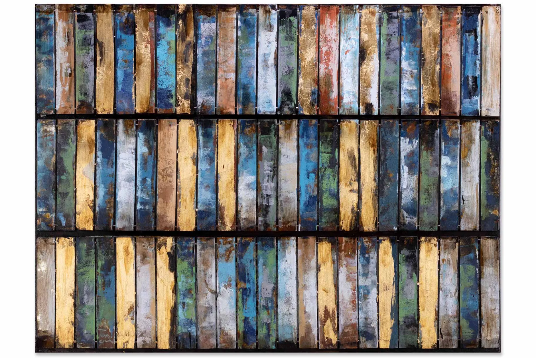 Metallbild 3D 'Sparkling Ocean' 100x70x4cm
