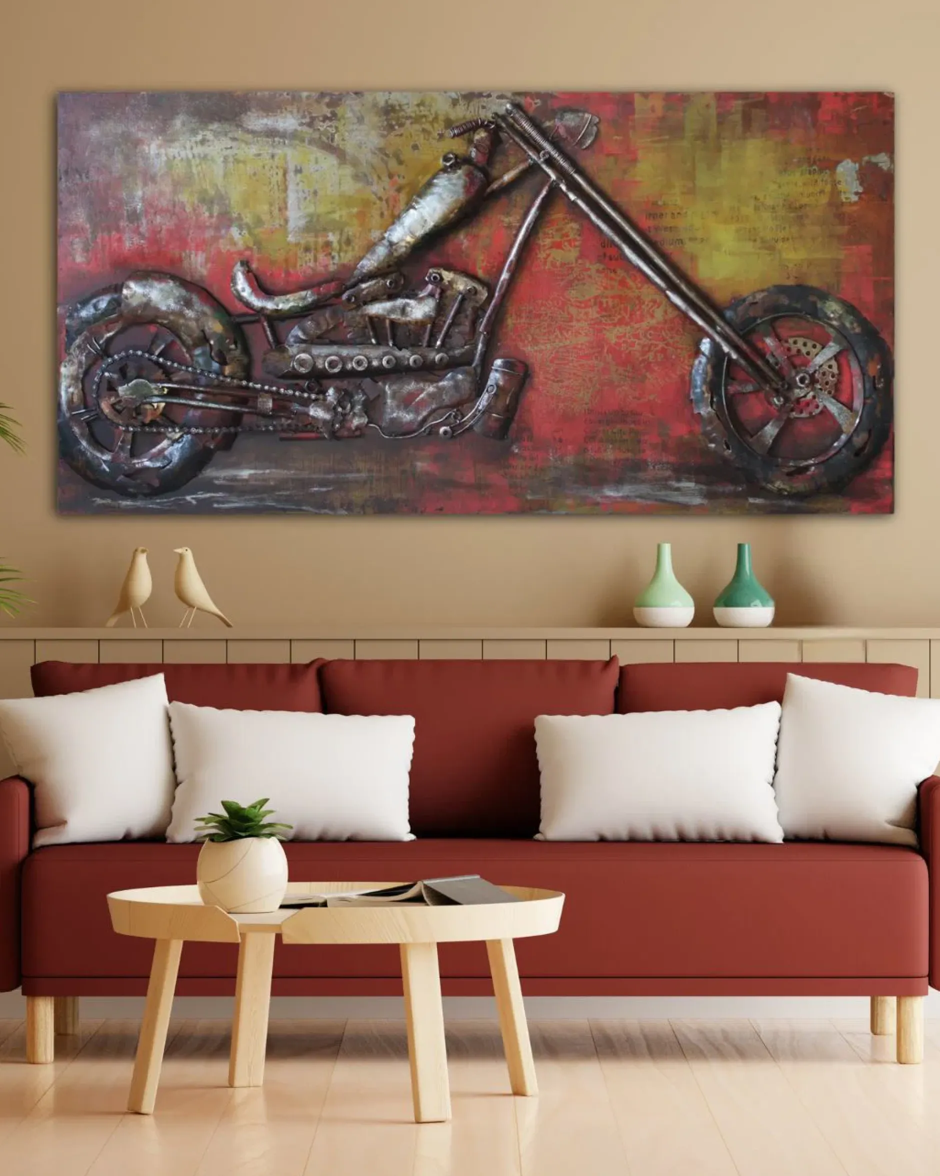 Metallbild 3D 'Spectrum of Speed' 120x60x5cm