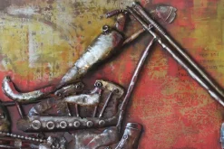Metallbild 3D 'Spectrum of Speed' 120x60x5cm