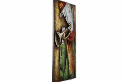 Metallbild 3D 'Spiel der Trompete' 60x90x5,5cm