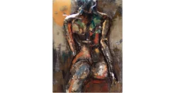 Metallbild 3D 'Undressed' 100x70x6,5cm