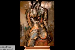 Metallbild 3D 'Undressed' 100x70x6,5cm