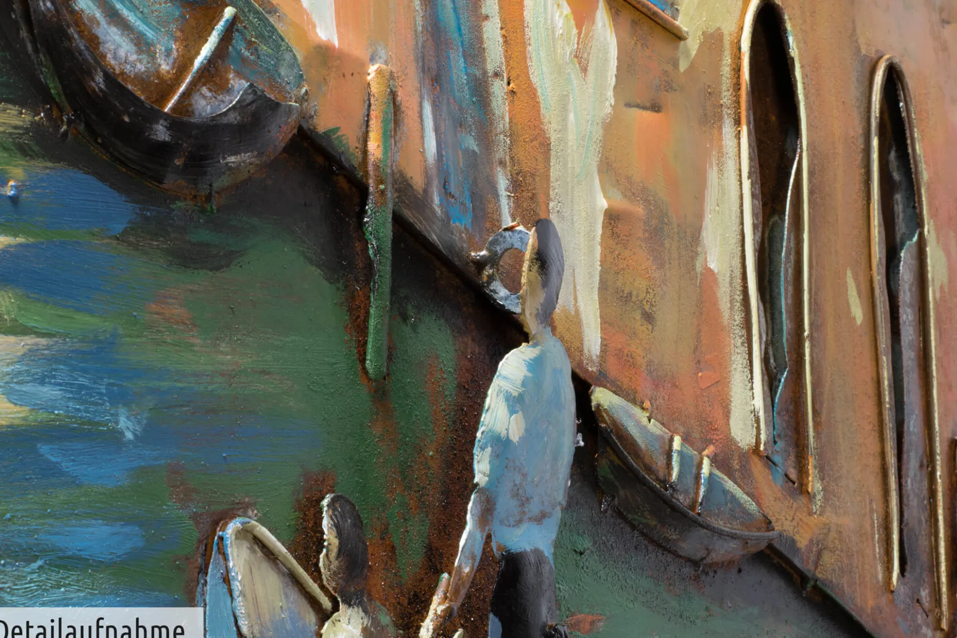Metallbild 3D 'Venice Calling' 100x70x6cm