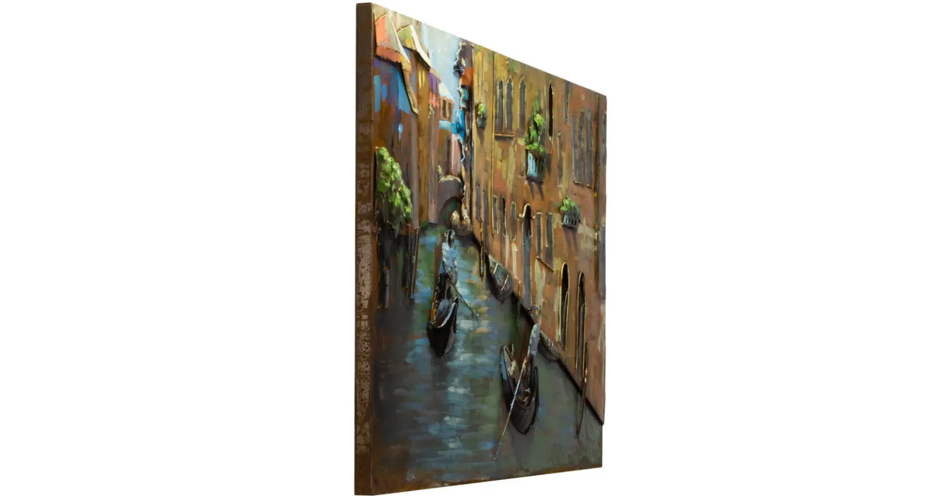 Metallbild 3D 'Venice Calling' 100x70x6cm