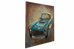 Metallbild 3D 'Vintage Traum' 90x60x5cm