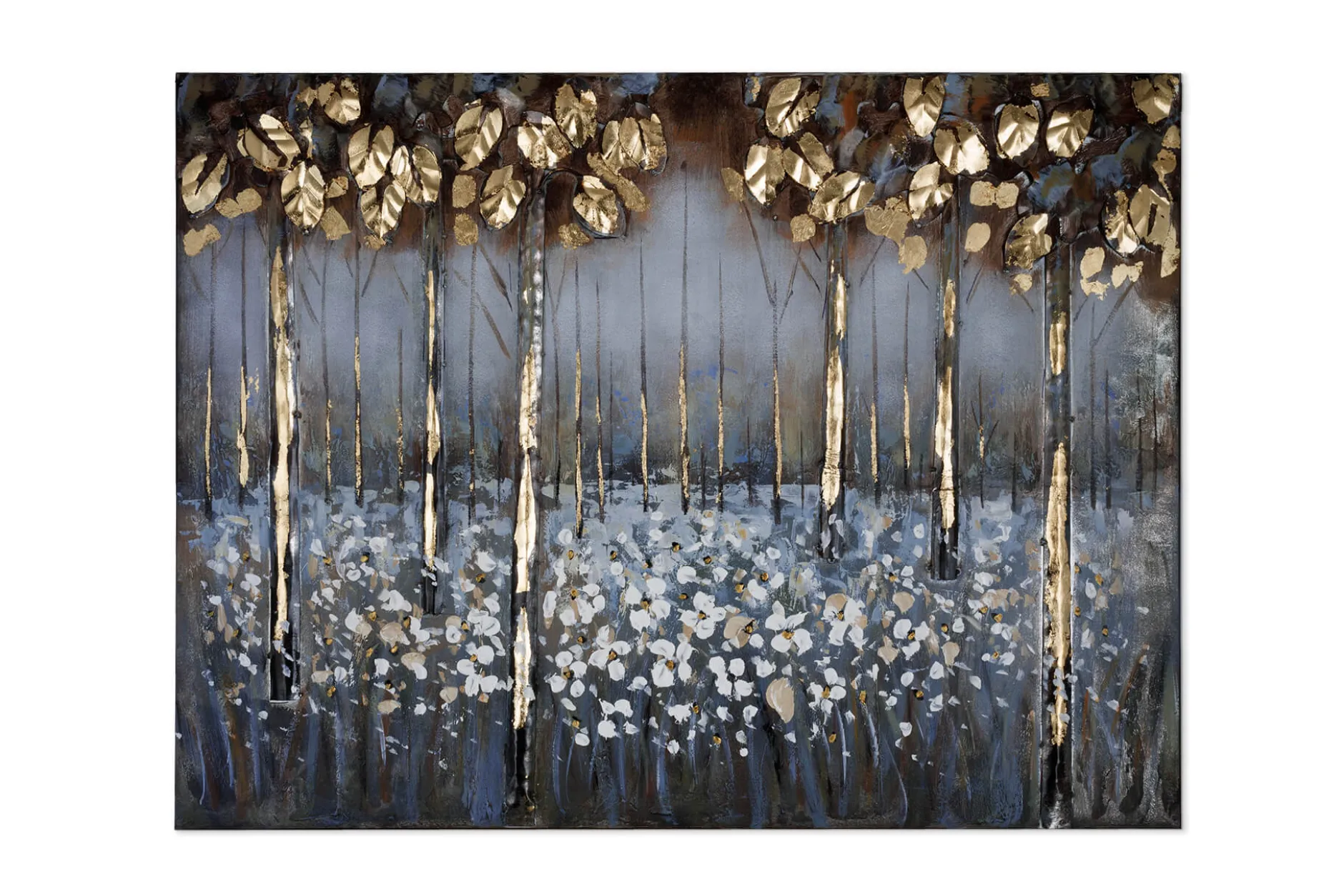 Metallbild 3D 'Waldgeflüster' 100x70x4cm