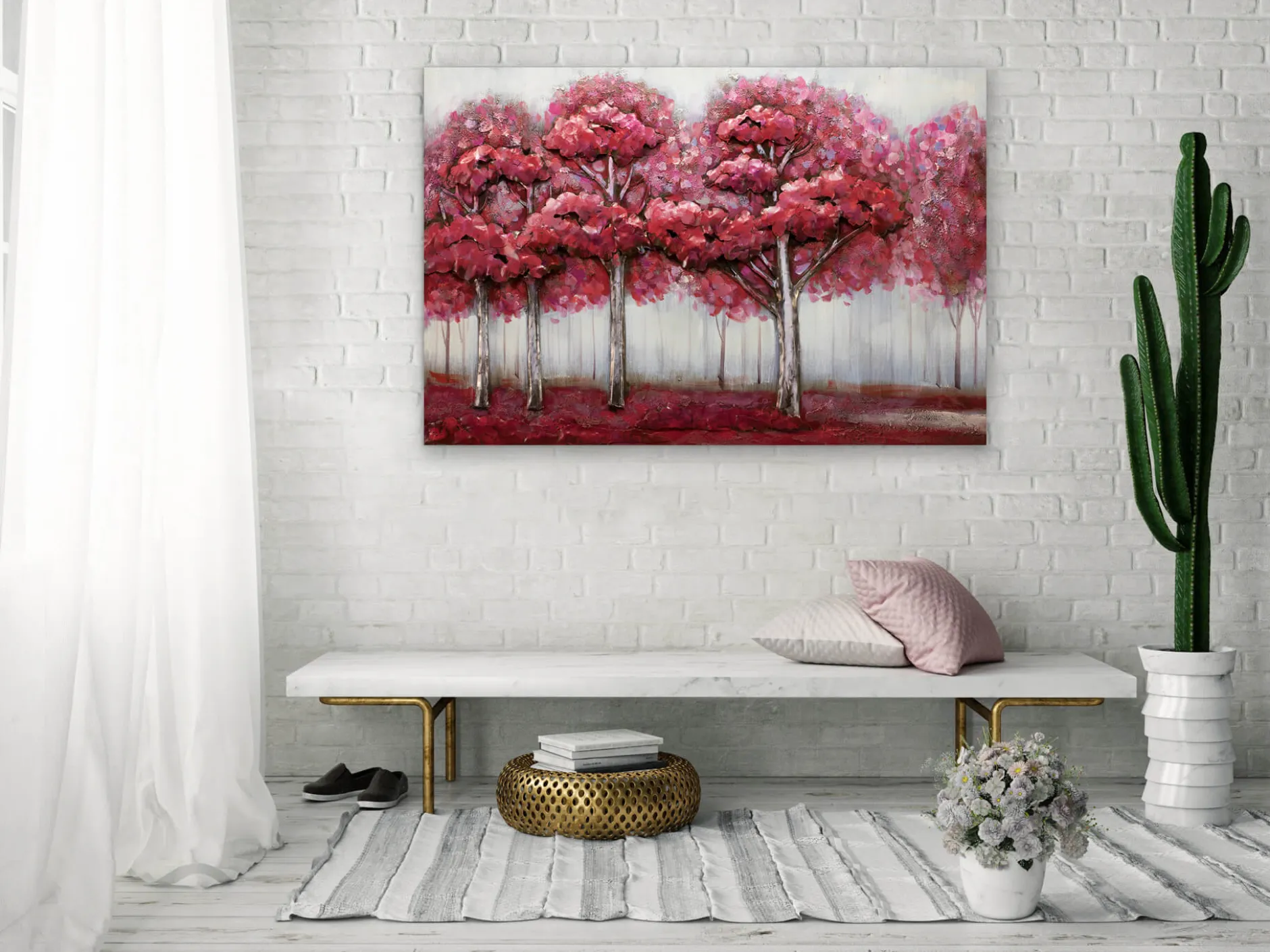 Metallbild 3D 'Waldharmonie' 100x70x5cm