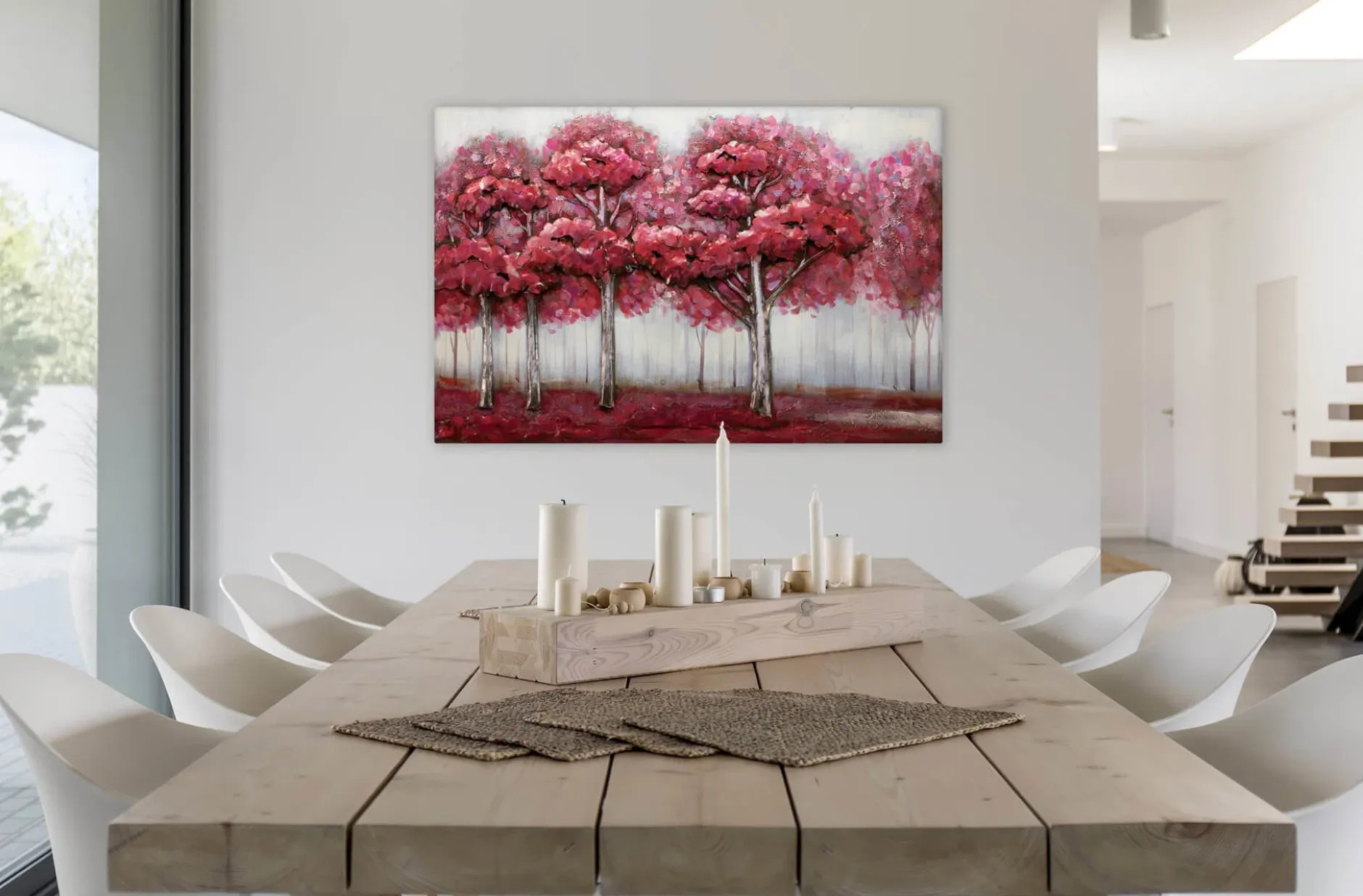 Metallbild 3D 'Waldharmonie' 100x70x5cm