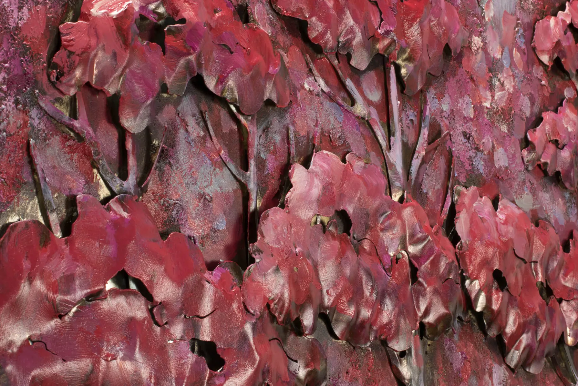 Metallbild 3D 'Waldharmonie' 100x70x5cm