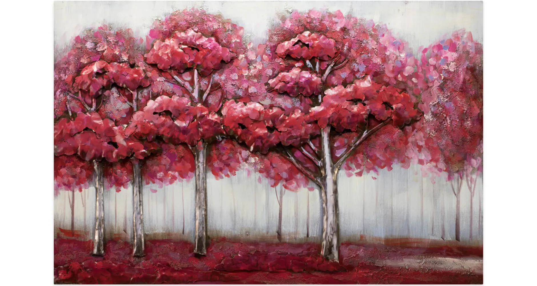 Metallbild 3D 'Waldharmonie' 100x70x5cm