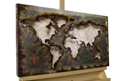 Metallbild 3D 'We Stay United' 60x40x4cm