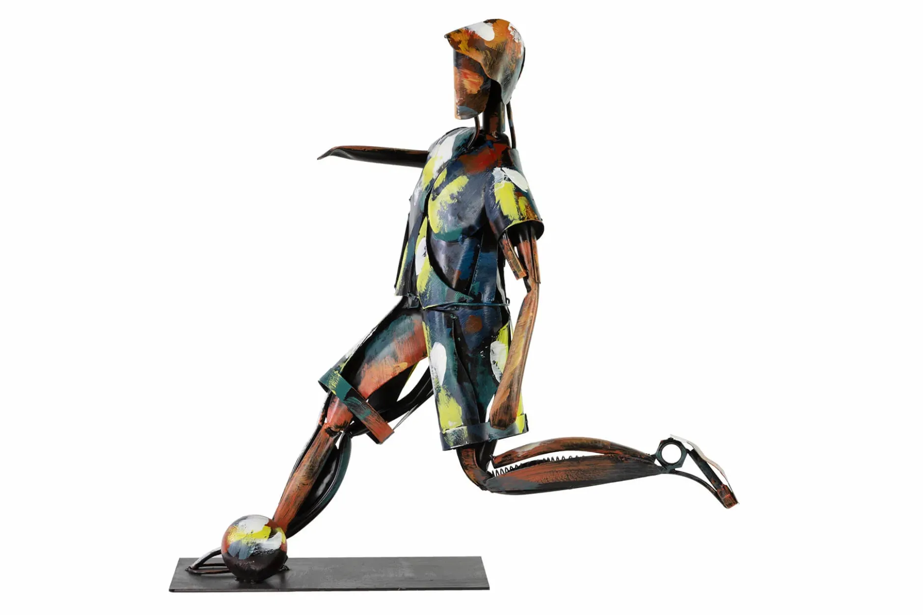 Metall Skulptur 'Der richtige Moment' 60x60x35cm