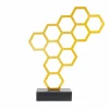 Metall Skulptur 'Goldener Honig' 53x45x11cm