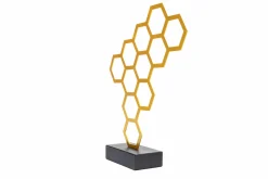 Metall Skulptur 'Goldener Honig' 53x45x11cm