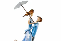 Metall Skulptur 'Joyful Reunion' 70x30x16cm