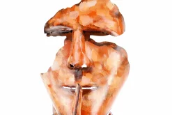 Metall Skulptur 'Keeper of Mystery' 70x20x20cm
