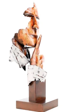 Metall Skulptur 'Keeper of Mystery' 70x20x20cm