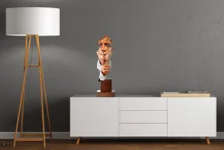 Metall Skulptur 'Keeper of Mystery' 70x20x20cm