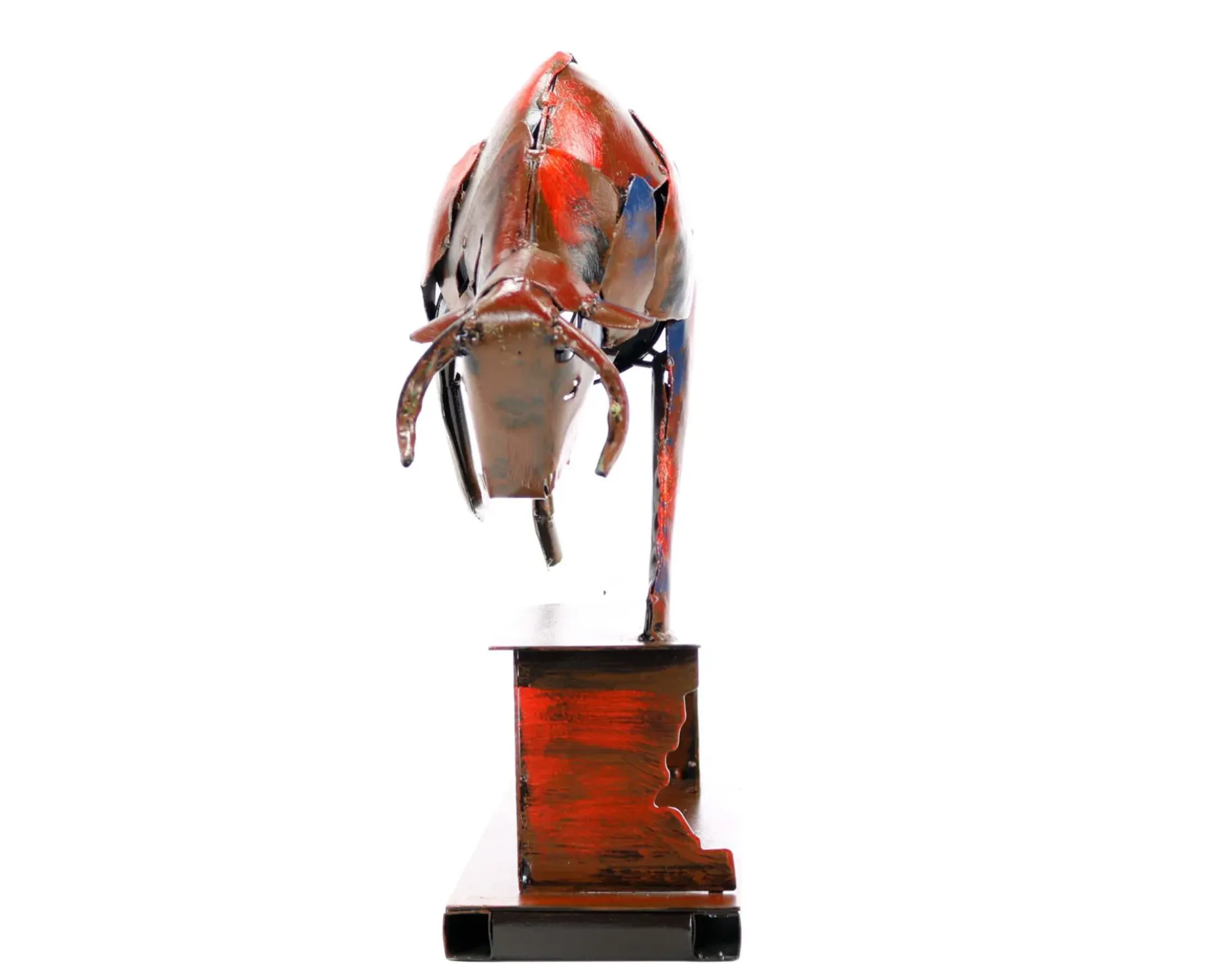 Metall Skulptur 'Power of the Bull' 39x48x12cm