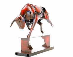 Metall Skulptur 'Power of the Bull' 39x48x12cm