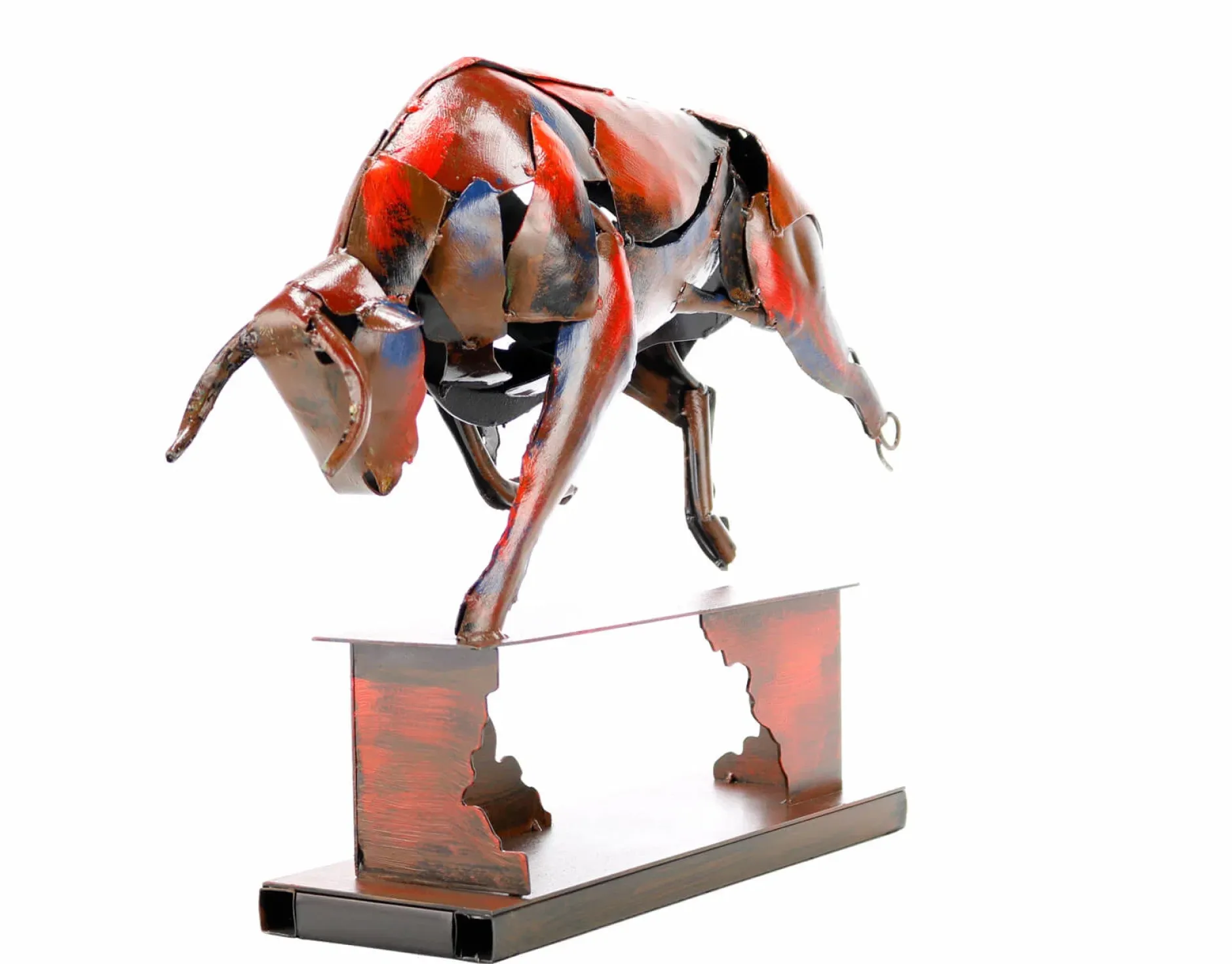 Metall Skulptur 'Power of the Bull' 39x48x12cm