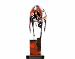 Metall Skulptur 'Power of the Bull' 39x48x12cm