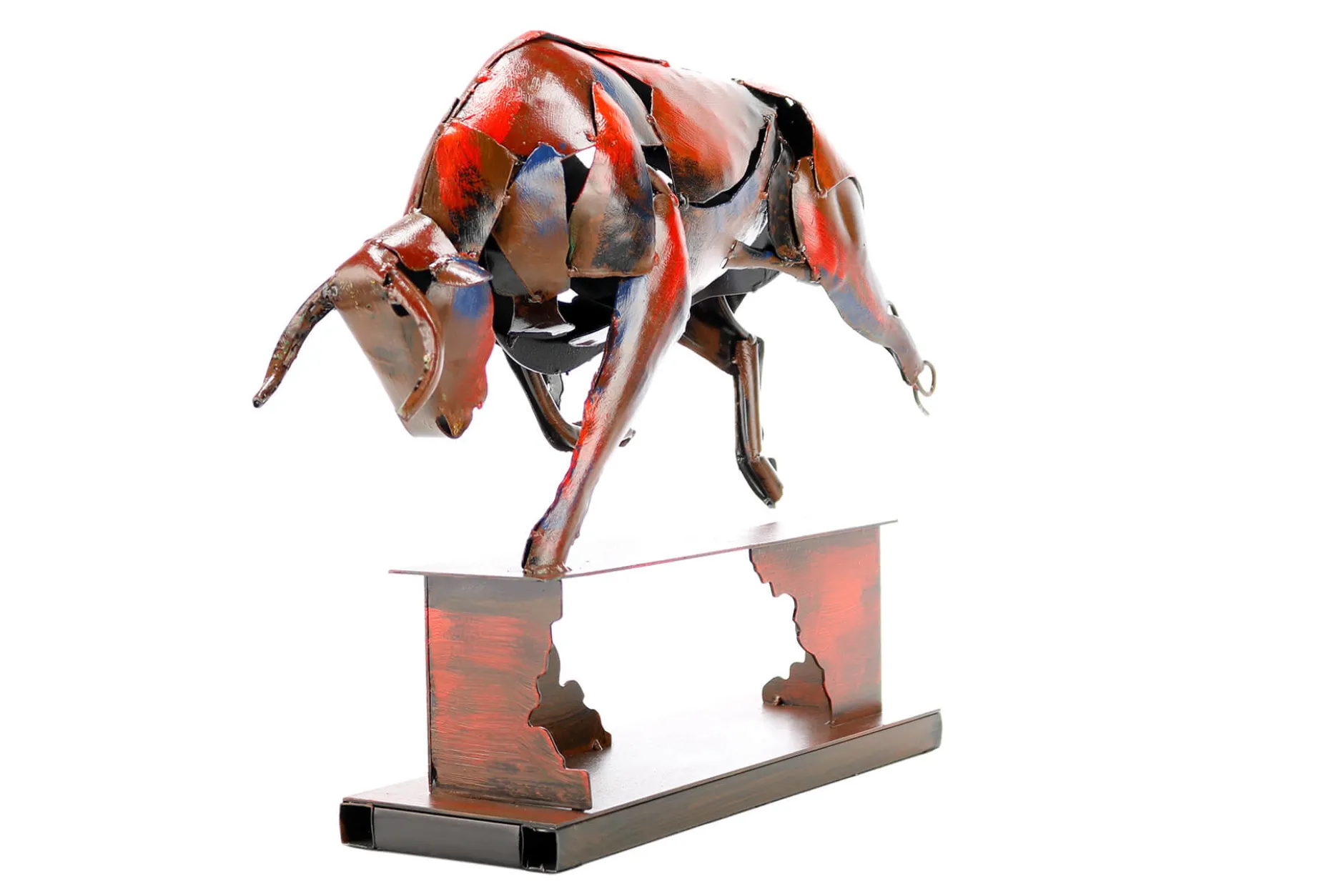 Metall Skulptur 'Power of the Bull' 39x48x12cm