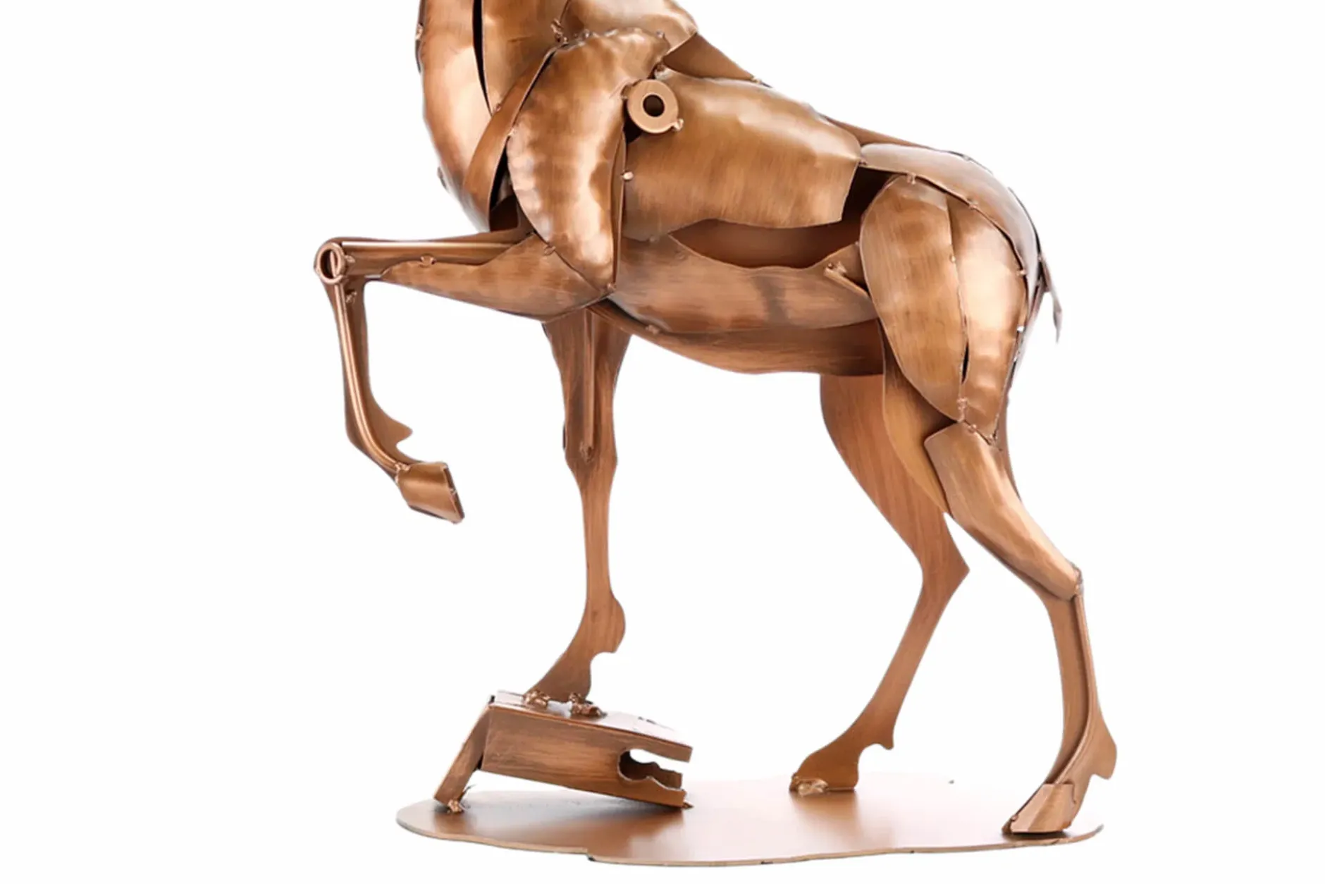 Metall Skulptur 'Ruhmreicher Hirsch' 84x44x25cm