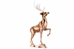 Metall Skulptur 'Ruhmreicher Hirsch' 84x44x25cm