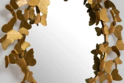 Metall Wandspiegel 'Gilded Butterflies' 63x63x4cm