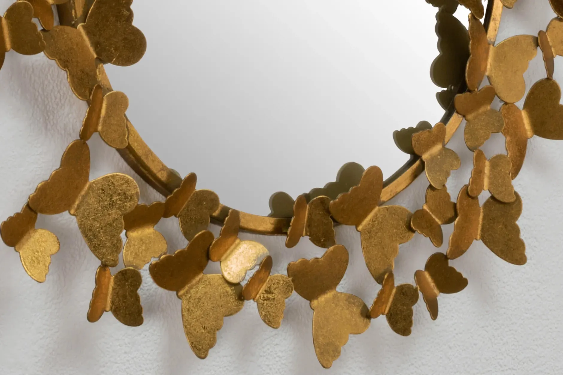 Metall Wandspiegel 'Gilded Butterflies' 63x63x4cm