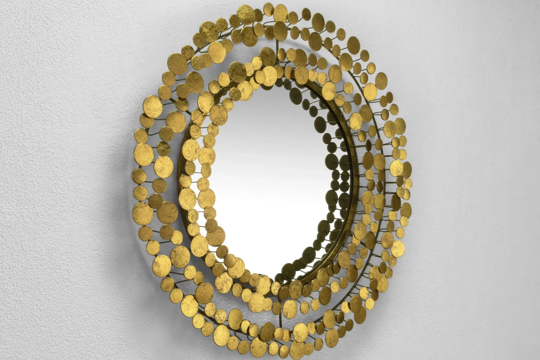 Metall Wandspiegel 'Hello Gorgeous' 68x68x6cm