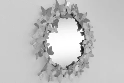 Metall Wandspiegel 'Schmetterlingsflug' 63x63x4cm