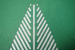 Papierkunst Wandbild 'Green Leaves' 50x70cm