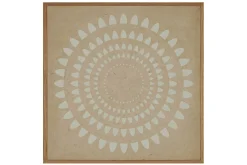 Papierkunst Wandbild 'Konzentrische Zacken' 50x50cm